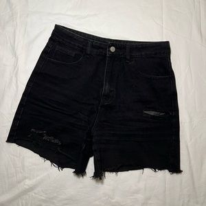 Sweatyrocks High Waisted Jean Mom Shorts